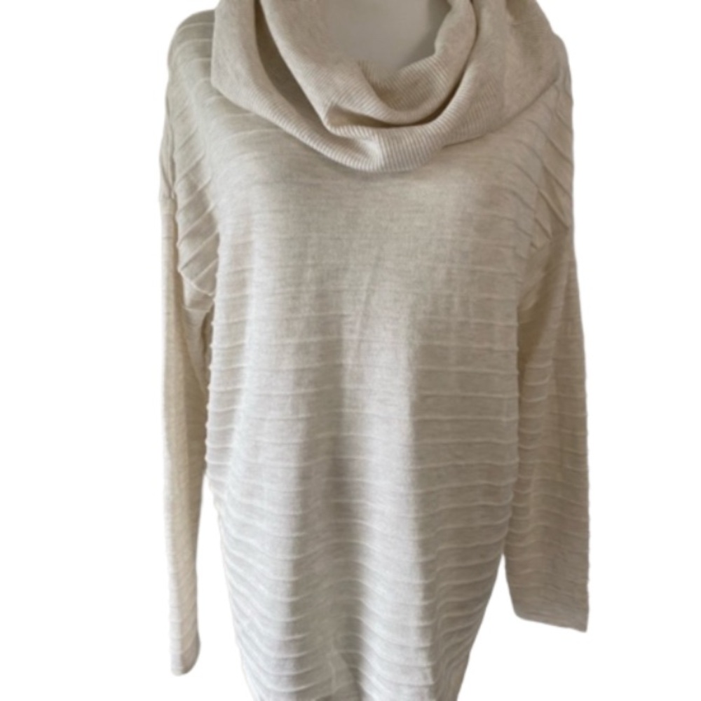Soya Concept Pullover cowl neck sweater sand colour L NWT